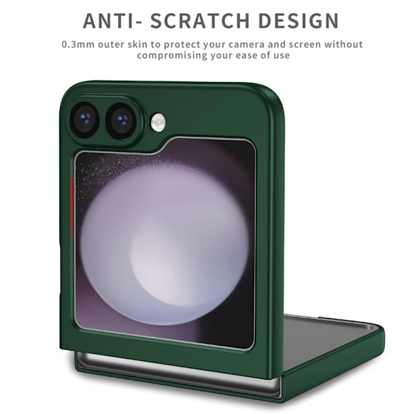 Samsung Galaxy Z Flip 6 Cover med Magnetisk Ringholder Grøn
