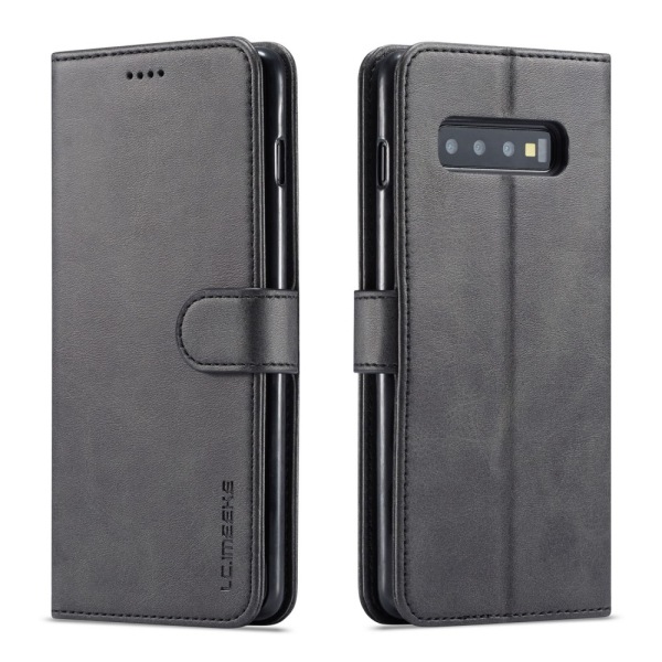 LC.IMEEKE Lompakkokotelo Samsung Galaxy S10 Musta