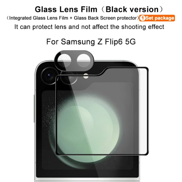 IMAK Härdat Glas Linsskydd+Bakskärmskydd Samsung Galaxy Z Flip 6