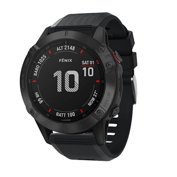 Silikonarmband Garmin Fenix 6X/6X Pro/7X Svart