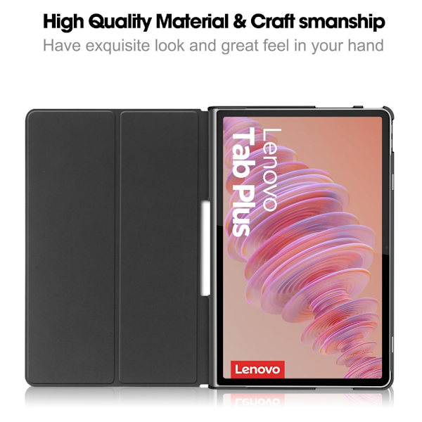 Lenovo Tab Plus Fodral Tri-fold Roséguld