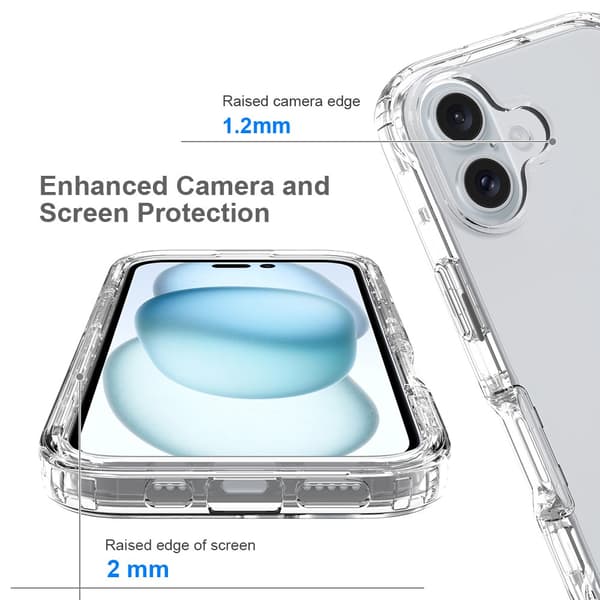 Allround Skal iPhone 16 Transparent