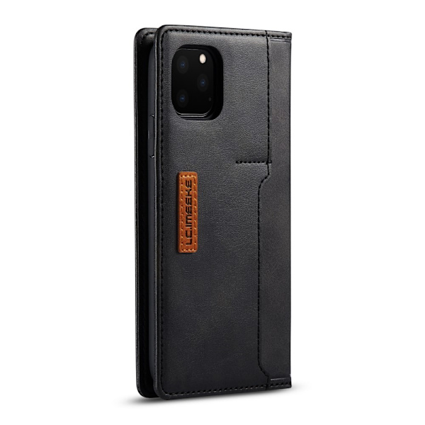 LC.IMEEKE Nahkakotelokotelo iPhone 11 Pro Max Musta