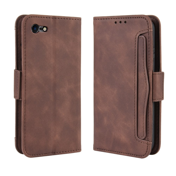 Multi Slot Pung Etui iPhone 7/8/SE Brun