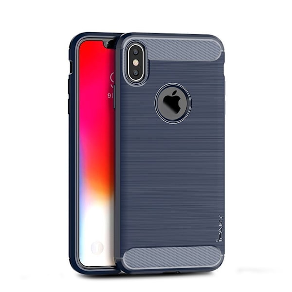 Slim Carbon Skal iPhone XS Max Sininen