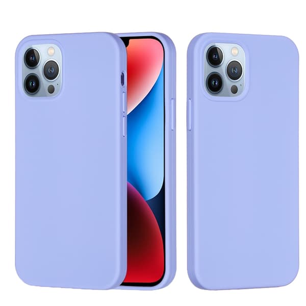 Silikonikuori iPhone 15 Prolle, lila