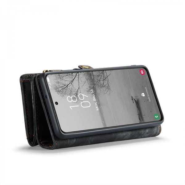 CaseMe Multi-Slot 2 i 1 Pungetui Galaxy S24 Sort