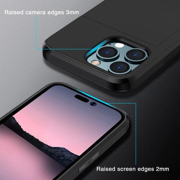 Skal Kortfack iPhone 15 Pro Svart
