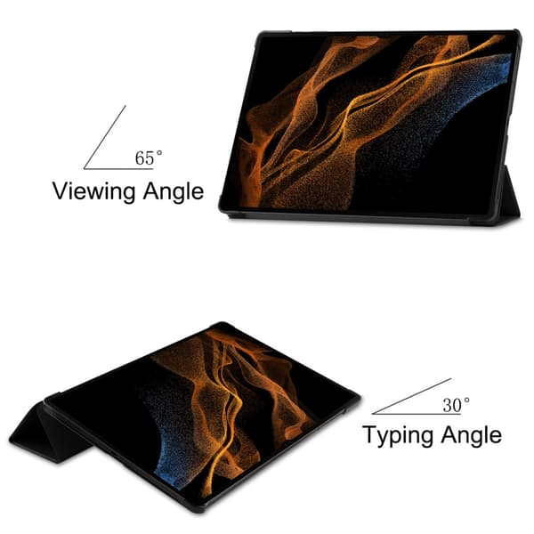 Samsung Galaxy Tab S10 Ultra Kotelo Tri-fold Musta