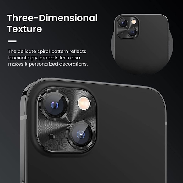 Hat Prince Aluminium Kameraskydd iPhone 14/iPhone 14 Plus Lila