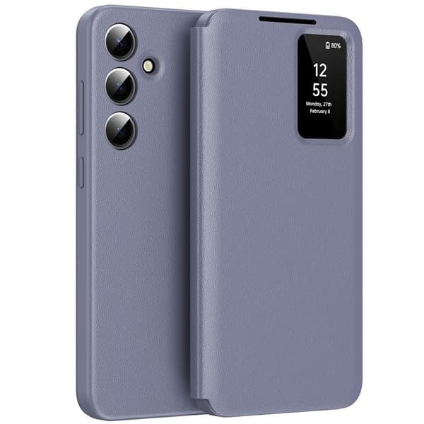 Läderfodral Smart View Samsung Galaxy A56 Lila