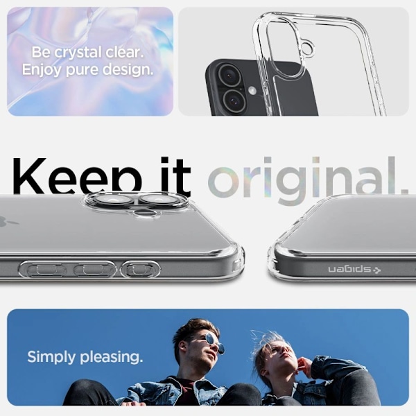 Spigen iPhone 16 Cover Ultra Hybrid Crystal Clear