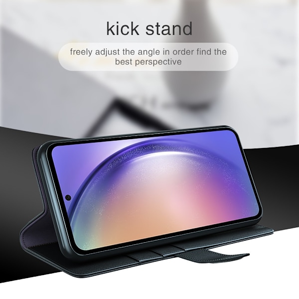Äkta Läderfodral Samsung Galaxy A55 Brun