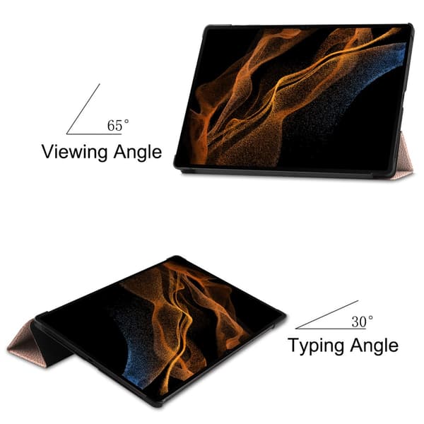 Samsung Galaxy Tab S10 Ultra Kotelo Tri-fold Vaaleanpunainen