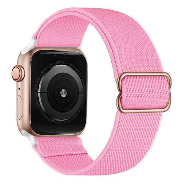 Elastisk Nylonrem Apple Watch Series 10 46mm Rosa