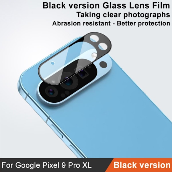 Imak Hærdet Glas Linsebeskytter Google Pixel 9 Pro XL Sort