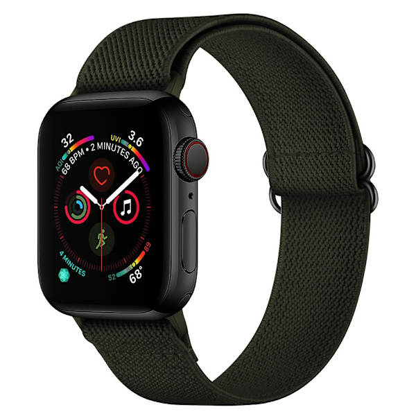 Elastisk Nylonrem Apple Watch 41mm Series 9 Grøn