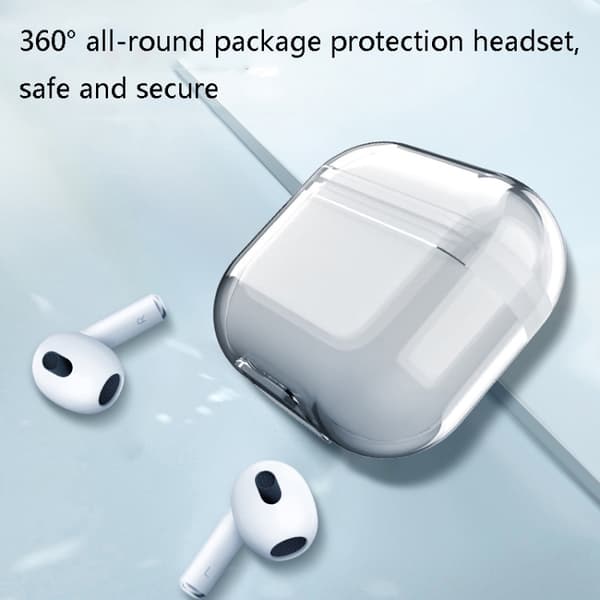 Apple AirPods 3 Skal Med Karbinhake Transparent