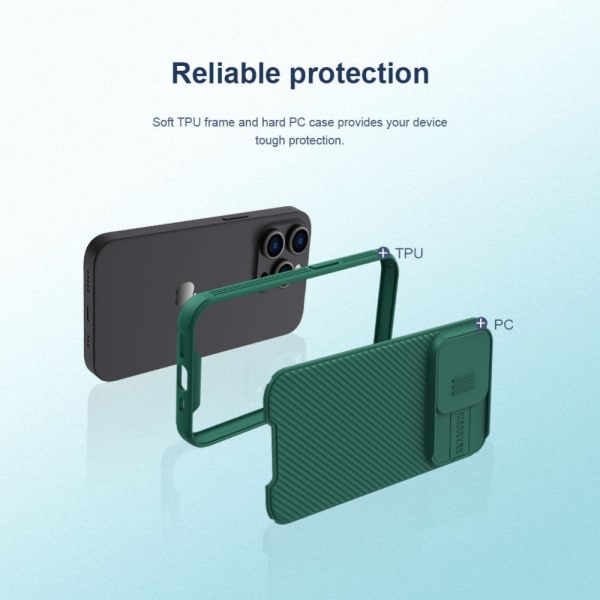 Nillkin CamShield Skal iPhone 14 Pro Max Grøn