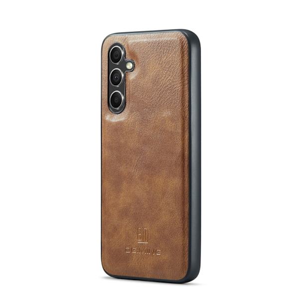 DG.MING 2-in-1 Magnet Wallet Samsung Galaxy S24 FE Cognac