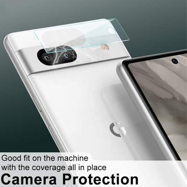 Imak 2 Pack Härdat Glas Kameraskydd Google Pixel 7a Transparent