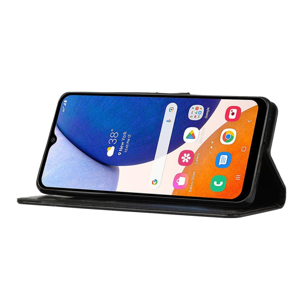 Læderetui Sommerfugle Samsung Galaxy A54 Sort