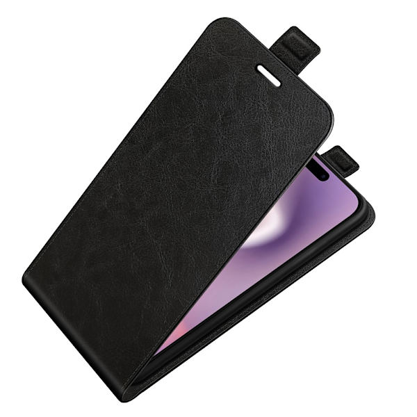 Flip Læderetui iPhone 16 Sort