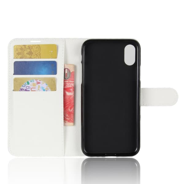 Mobilfodral Läder iPhone X/XS Vit