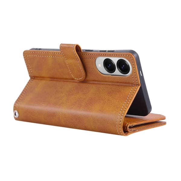 Plånboksfodral Multi-Slot Samsung Galaxy S25 Edge Cognac