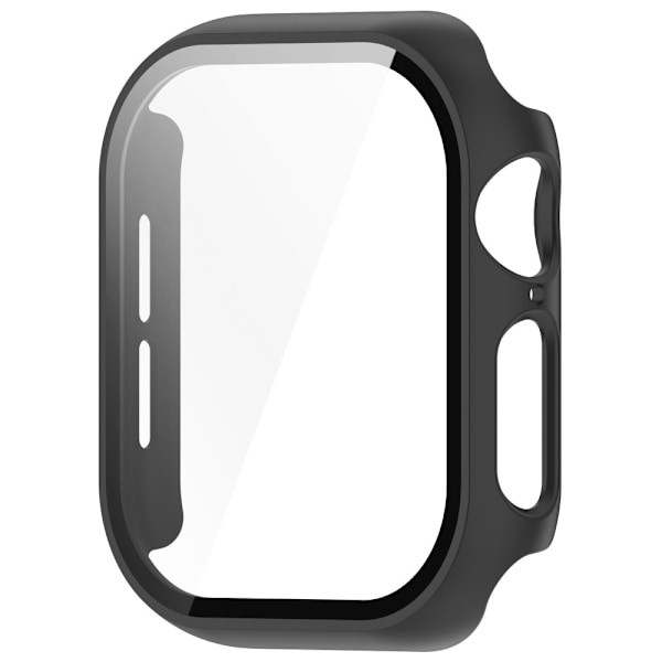 Skal til Apple Watch Series 10 46mm Hårdplast + Glas Sort