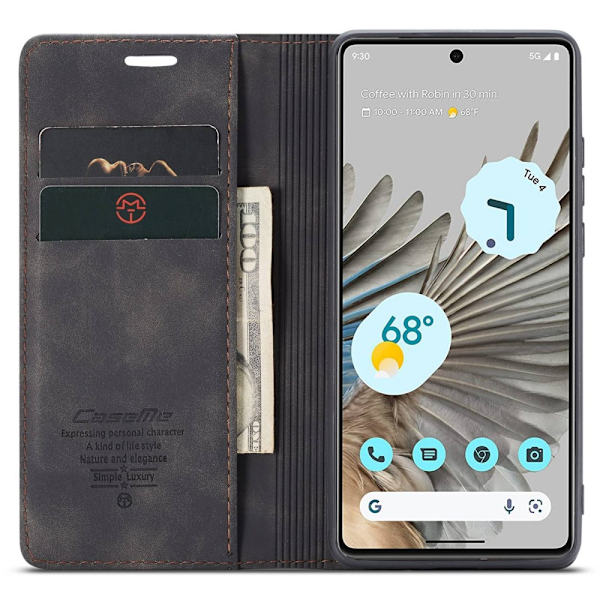 CaseMe Slim Pungetui Google Pixel 7 Pro Sort