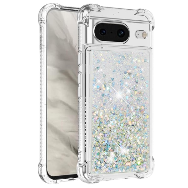 Glitter Bling TPU Case Google Pixel 8 Silver