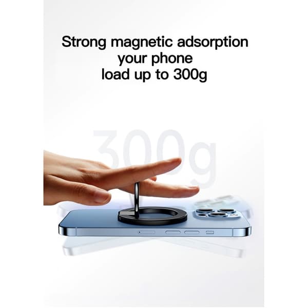 Magnetic Phone Ring Holder MagSafe Svart