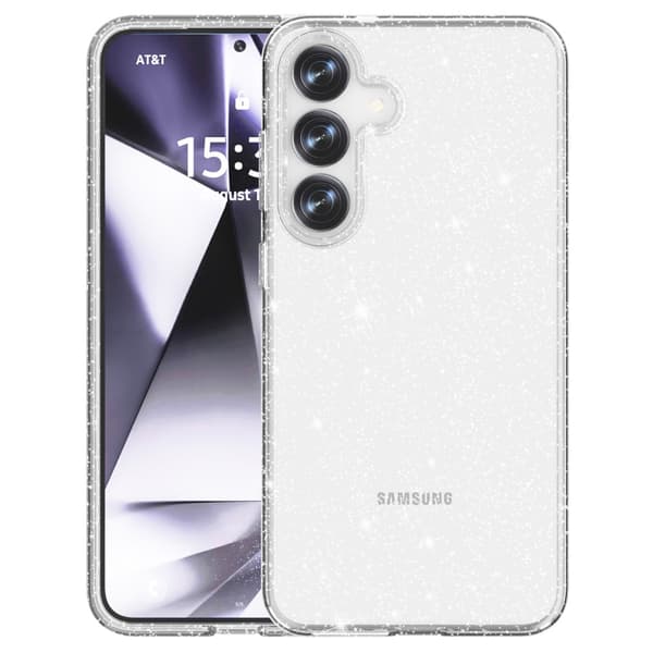Samsung Galaxy S25 Kotelo Glitter Transparentti