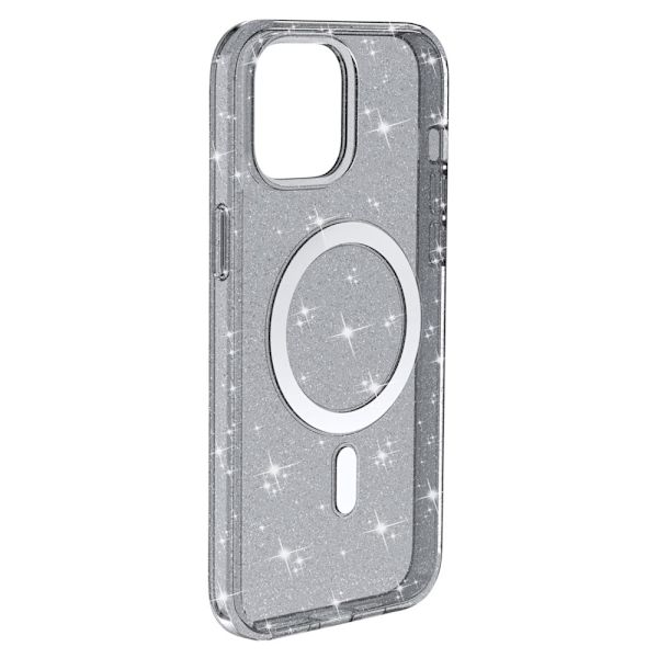Glitter MagSafe Cover iPhone 14 Transparent Sort