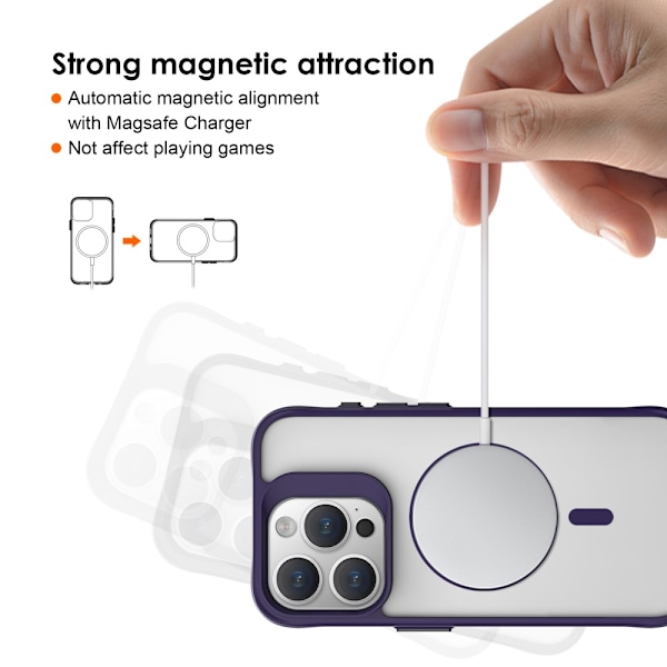 Magnetisk MagSafe Skal iPhone 16 Pro Lilla