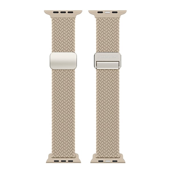 Dux Ducis joustava nailonista kudottu ranneke Apple Watch Ultra 2 49 mm beige