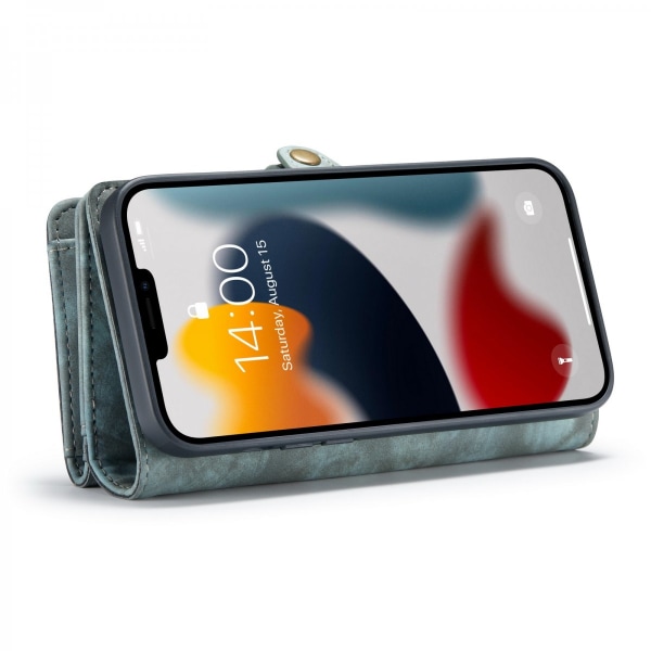 CaseMe Multi-Slot 2 i 1 Wallet Case iPhone 13 Pro Blue
