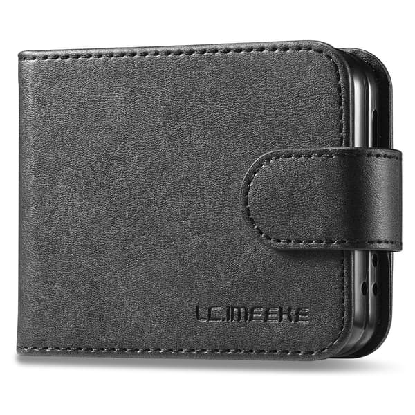 LC.IMEEKE Plånboksfodral Samsung Galaxy Z Flip 7 FE Svart