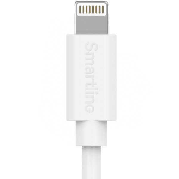 Smartline Lightning Kabel Till USB-C 3A 1m Vit
