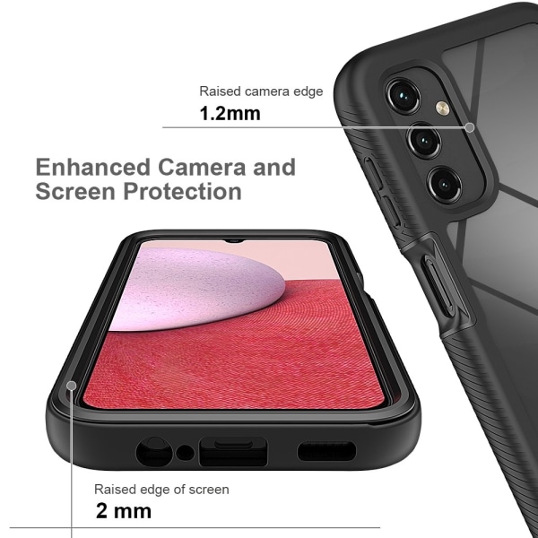 360 Full Cover Edge -kotelo Samsung Galaxy A34 Black