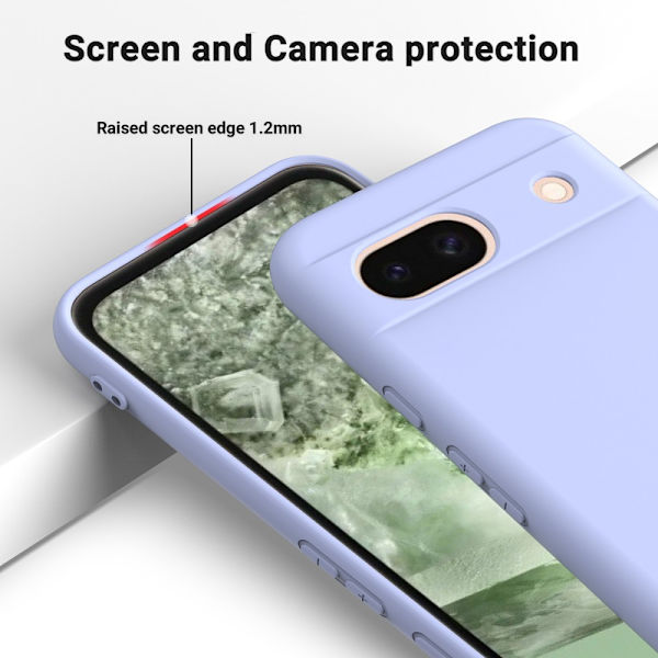 Silikonskal Google Pixel 8a Lila
