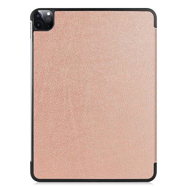 iPad Pro 12.9 5. sukupolvi (2021) -kotelo, kolminkertainen, vaaleanpunainen