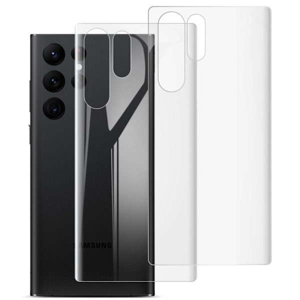 Imak 2-pack Hydrogel-taustasuojat Samsung Galaxy S22 Ultra -puhelimeen