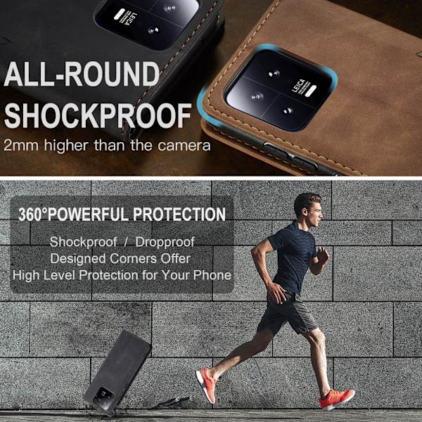 CaseMe Slim Lompakkokotelo Xiaomi 13 Musta