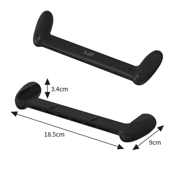 Nintendo Switch OLED Cover Med Ergonomisk Greb & Kortlomme Sort