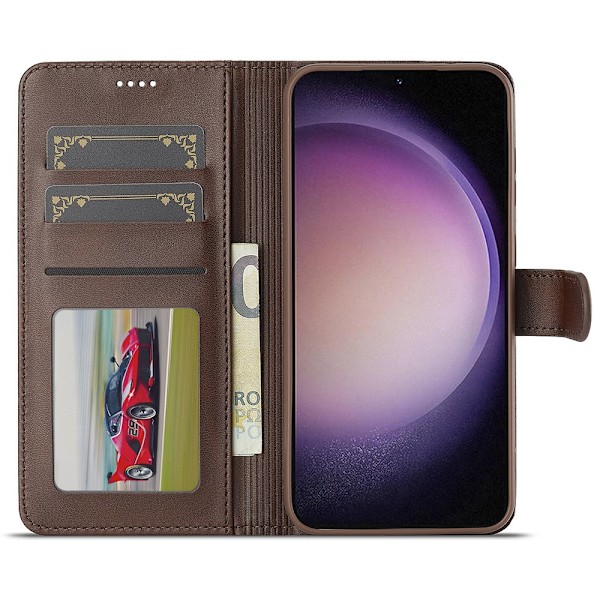 LC.IMEEKE Lompakko-kotelo Samsung Galaxy A16 Ruskea