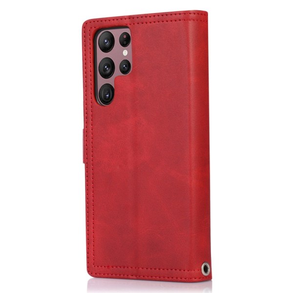 Lompakkokotelo, monipaikkainen Samsung Galaxy S23 Ultra Red