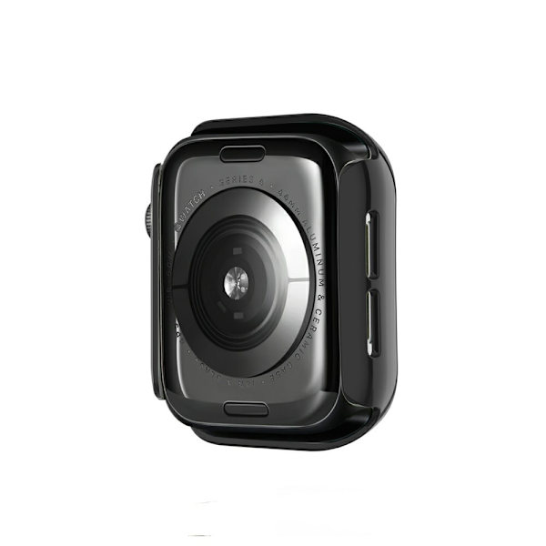 Apple Watch 44mm Cover og Skærmbeskyttelse Hærdet Glas Sort
