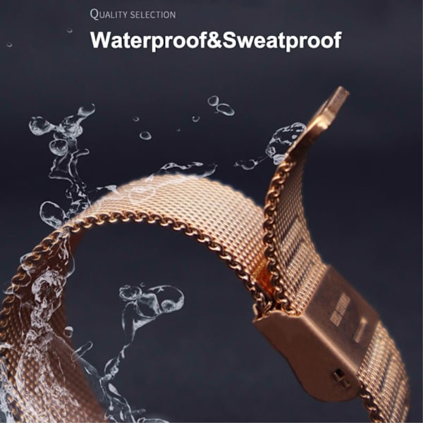 Milanese Mesh -rannekoru Fitbit Charge 6 -ruusukulta